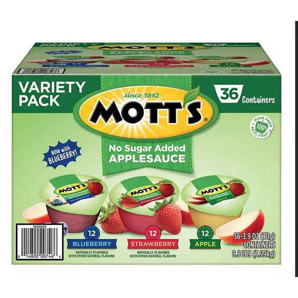 Mott's No Sugar Added Applesauce Cups (multi-pack)