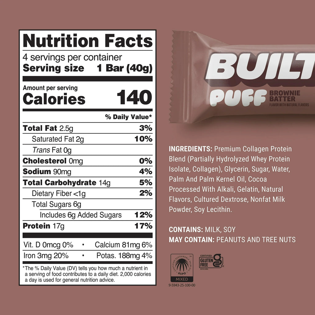 BUILT Puff Protein Bars